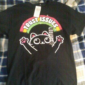 Unisex Small Hot Topic Friendly Cat T Shirt-New With Tag